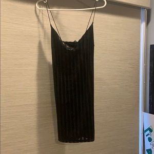 Black bodycon sparkly dress